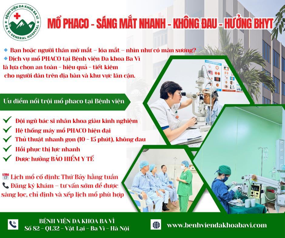 Mổ PHACO – Sáng Mắt Nhanh, Không Đau, Hưởng BHYT
